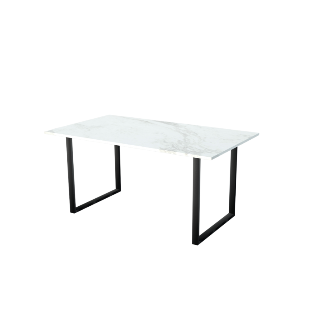 Bianca Marble Table with Wood Martlewood SG